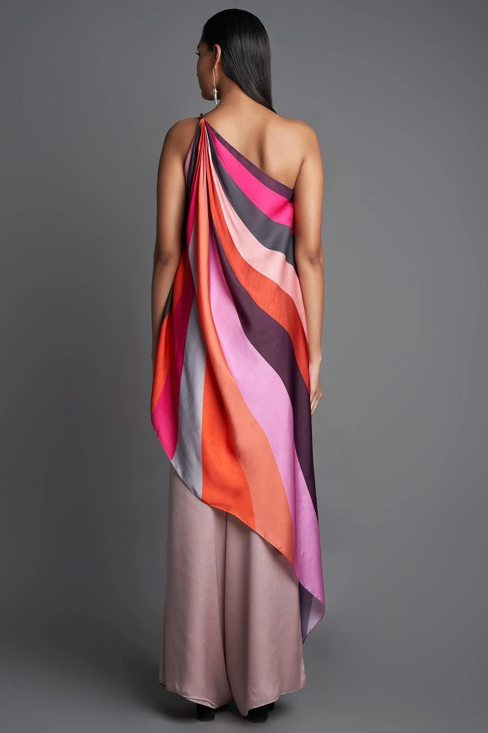 Amit Aggarwal Pink Sunray Asymmetric Starburst Top 5 Amit Aggarwal Pink Sunray Asymmetric Starburst Top - Image 3