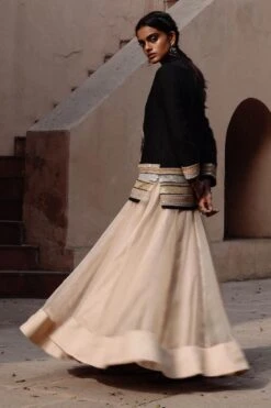 Avacara Black Intricate Dori Work Handloom Jacket Set -Deals Toggora Store 0403ac02 3