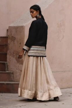 Avacara Black Intricate Dori Work Handloom Jacket Set -Deals Toggora Store 0403ac02 5