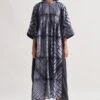 Amrich Black Shibori Handcrafted Eden Dress