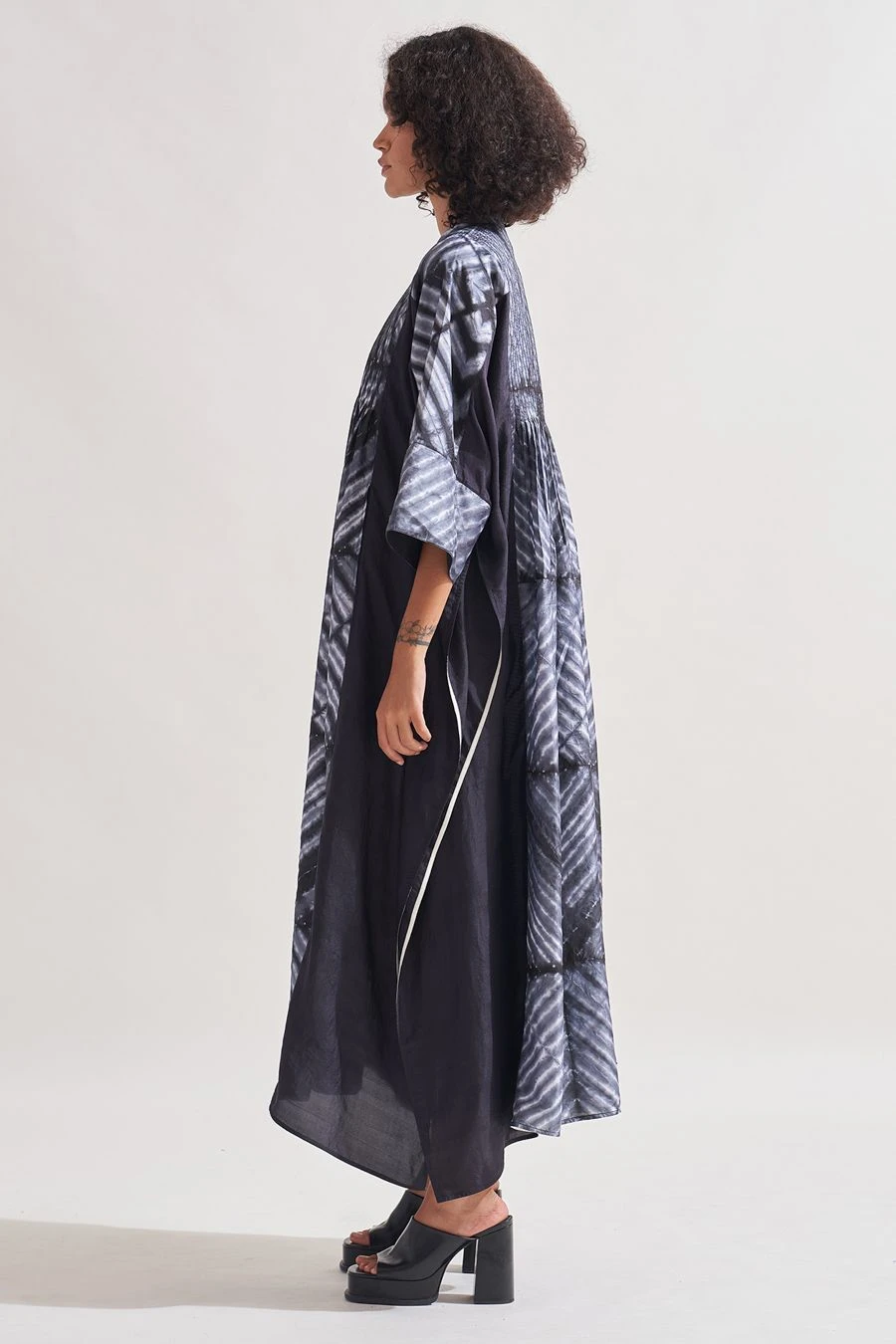 Amrich Black Shibori Handcrafted Eden Dress 4 Amrich Black Shibori Handcrafted Eden Dress - Image 2