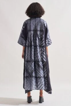 Amrich Black Shibori Handcrafted Eden Dress 15 Amrich Black Shibori Handcrafted Eden Dress -Deals Toggora Store 0404amr05 7