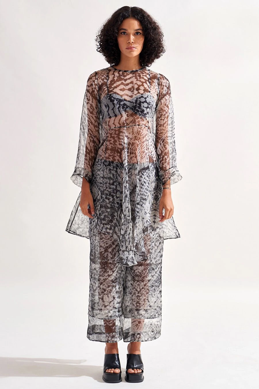 Amrich Black Linda Shibori Pants 3 Amrich Black Linda Shibori Pants