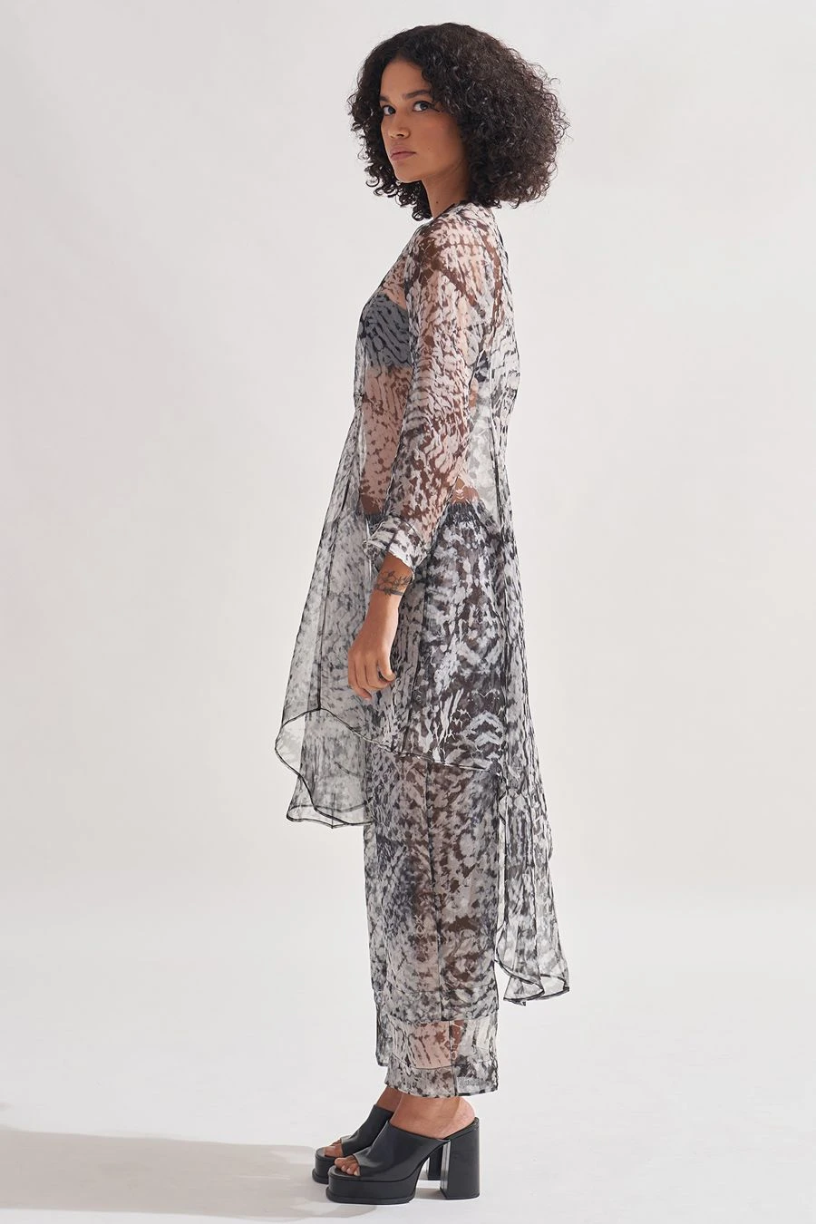 Amrich Black Linda Shibori Pants 4 Amrich Black Linda Shibori Pants - Image 2