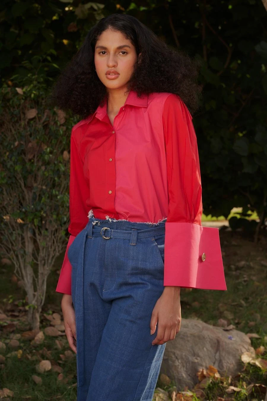 Ode To Odd Frangipani Blue Denim Pant 5 Ode To Odd Frangipani Blue Denim Pant - Image 3