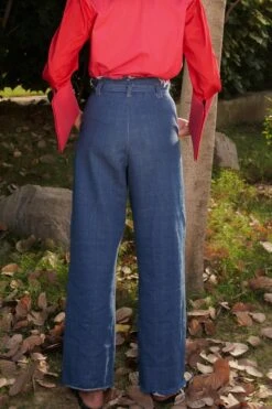 Ode To Odd Frangipani Blue Denim Pant 10 Ode To Odd Frangipani Blue Denim Pant -Deals Toggora Store 0702oo03 4