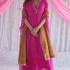 Shorshe Fuchsia Hand Embroidered Kaftan -Deals Toggora Store 0710sh04 1