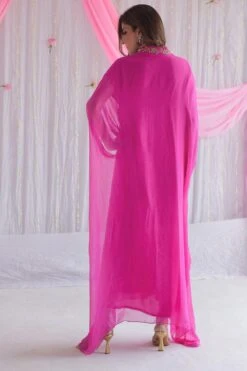 Shorshe Fuchsia Hand Embroidered Kaftan -Deals Toggora Store 0710sh04 5