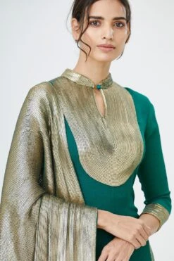 Nakul Sen Emerald Green Sharara With Sequin Embroidery -Deals Toggora Store 1011 3 1