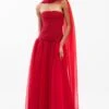 Gauri & Nainika Red Strapless & Corseted Gown -Deals Toggora Store 10523gn73 1