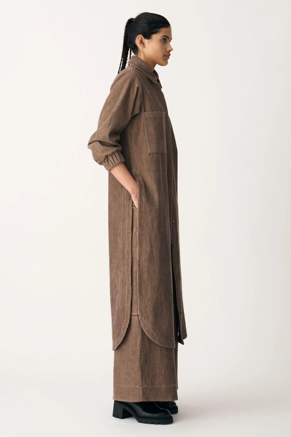 Three Emerald Green Patch Pocket Scarf 4 Three Emerald Green Patch Pocket Scarf - Image 2