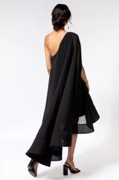 Gauri & Nainika Black One Shoulder Dress -Deals Toggora Store 112gn6 4