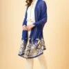 PATINE Blue Gara Embroidered Stole -Deals Toggora Store 116pat11 1