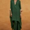 Avacara Green Embellished Kaftan Set -Deals Toggora Store 1210av15 1