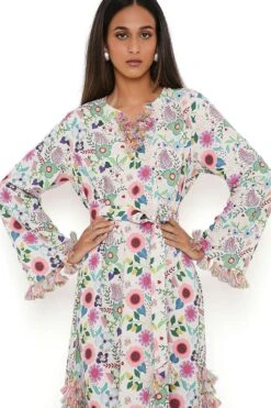 PS Pret By Payal Singhal Floral Printed Printed Beyza Kaftan -Deals Toggora Store 1311ps24 5