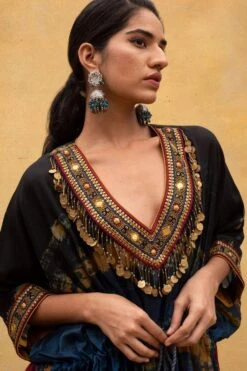 CAPISVIRLEO Multi-coloured Drawstring Kaftan -Deals Toggora Store 132cp1 4