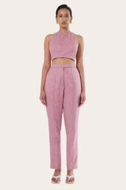 November Noon Mashru Pink Pants