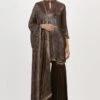 Nakul Sen Coffee Sequin Striped Sharara Set -Deals Toggora Store 13nsc24 1