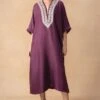 Jayanti Reddy Wine Zardosi Embellished Kaftan -Deals Toggora Store 141123jr8 1