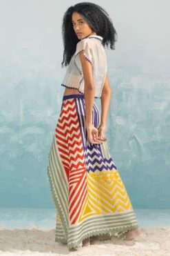 Ikai Ivory Kaftan Style Crop Top -Deals Toggora Store 1411ik19 3