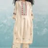 Ikai Beige Nile Applique Kaftan -Deals Toggora Store 1411ik36 1