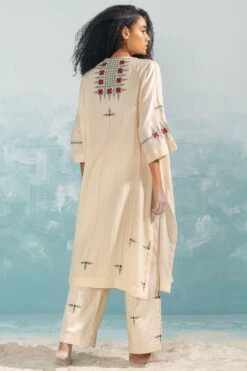 Ikai Beige Nile Applique Kaftan -Deals Toggora Store 1411ik36 4