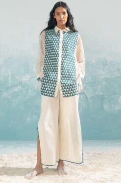 Ikai Ivory Cutwork Pants