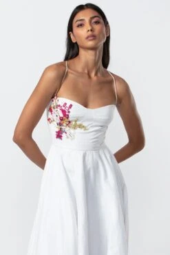 Saaksha & Kinni White Hand Embellished Dress -Deals Toggora Store 14323sk47 2