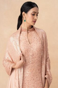 Nakul Sen Pink Sequin Embellished Sharara Set -Deals Toggora Store 14823ns4 4