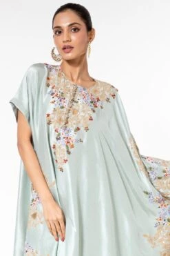 Anamika Khanna Blue Embellished Kaftan Set -Deals Toggora Store 1511ak3 4