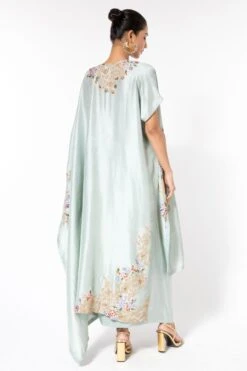 Anamika Khanna Blue Embellished Kaftan Set -Deals Toggora Store 1511ak3 5