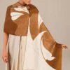 AMPM Nafisah Earthy Brown Silk Scarf -Deals Toggora Store 151223ampm28 1