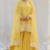 Niti Bothra Yellow Dori Jaal Sharara Set -Deals Toggora Store 15623nb10 1
