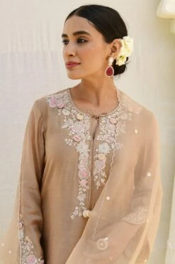 Niti Bothra Ivory Floral Embroidered Sharara Set -Deals Toggora Store 15623nb29 3