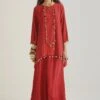 Aseem Kapoor Red Tunic & Palazzo Set With Embroidery Details 2 Aseem Kapoor Red Tunic & Palazzo Set With Embroidery Details -Deals Toggora Store 160523ak09 1