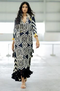 Pooja Keyur Orion Black Long Dress