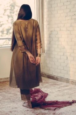 Sarang Kaur Olive Noor Hand Embroidered Kurta Set -Deals Toggora Store 1712sk1 5