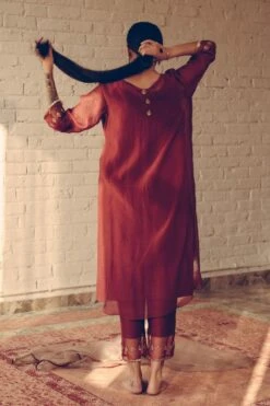 Sarang Kaur Grey Noor Stole -Deals Toggora Store 1712sk24 5