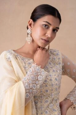 Ahilian Yellow Floral Kurta-sharara Set -Deals Toggora Store 18124an18 4