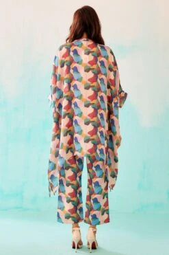 NORN Peach Abstract Printed Short Kaftan -Deals Toggora Store 1823nn37 4