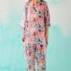 NORN Pink Floral Printed Short Kaftan 1 NORN Pink Floral Printed Short Kaftan -Deals Toggora Store 1823nn39 1