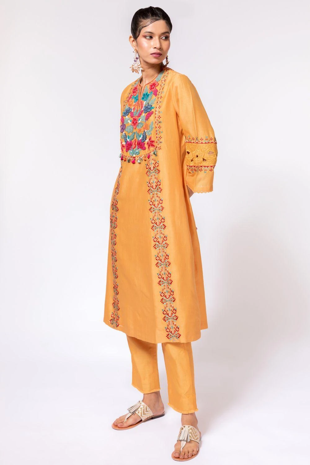 Chandrima Yellow Chanderi Pants 4 Chandrima Yellow Chanderi Pants - Image 2