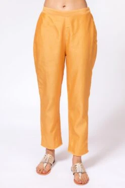 Chandrima Yellow Chanderi Pants 9 Chandrima Yellow Chanderi Pants -Deals Toggora Store 182chnd14 2 1