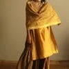 Shorshe Gota Chanderi Yellow Stole -Deals Toggora Store 1910s23 1