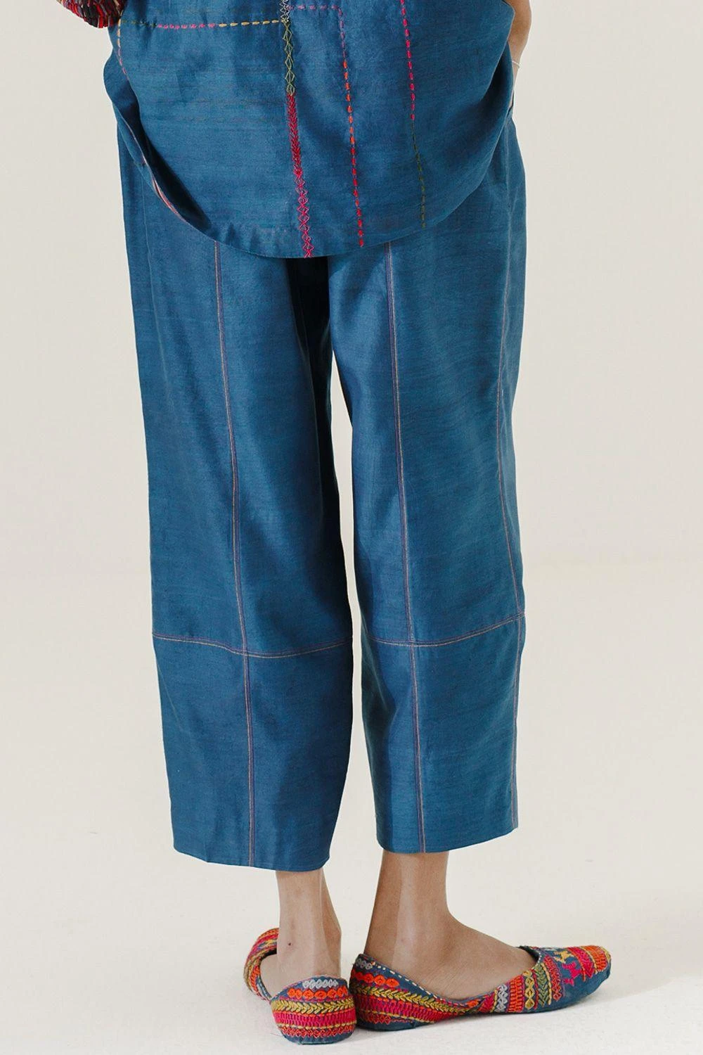 Sunira Designs Blue Mool Boho Pants 6 Sunira Designs Blue Mool Boho Pants - Image 4