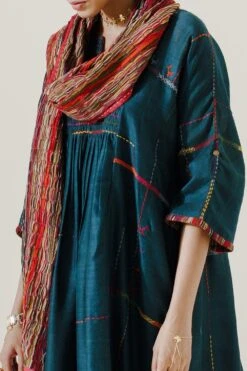 Sunira Designs Multicoloured Handwoven Chanderi Stole -Deals Toggora Store 197sun39 5