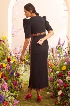 Chandrima Black Threadwork Dress -Deals Toggora Store 20032023ca31 3
