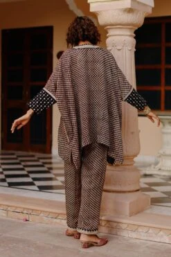 Avacara Black Hand Block Printed Co-ord Set -Deals Toggora Store 201023ap11 3