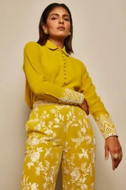 PATINE Mustard Yellow Classic Gara Straight Pants 8 PATINE Mustard Yellow Classic Gara Straight Pants -Deals Toggora Store 204pa21 3