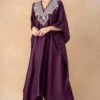 Jayanti Reddy Wine Embellished Kaftan -Deals Toggora Store 20723jr11 1